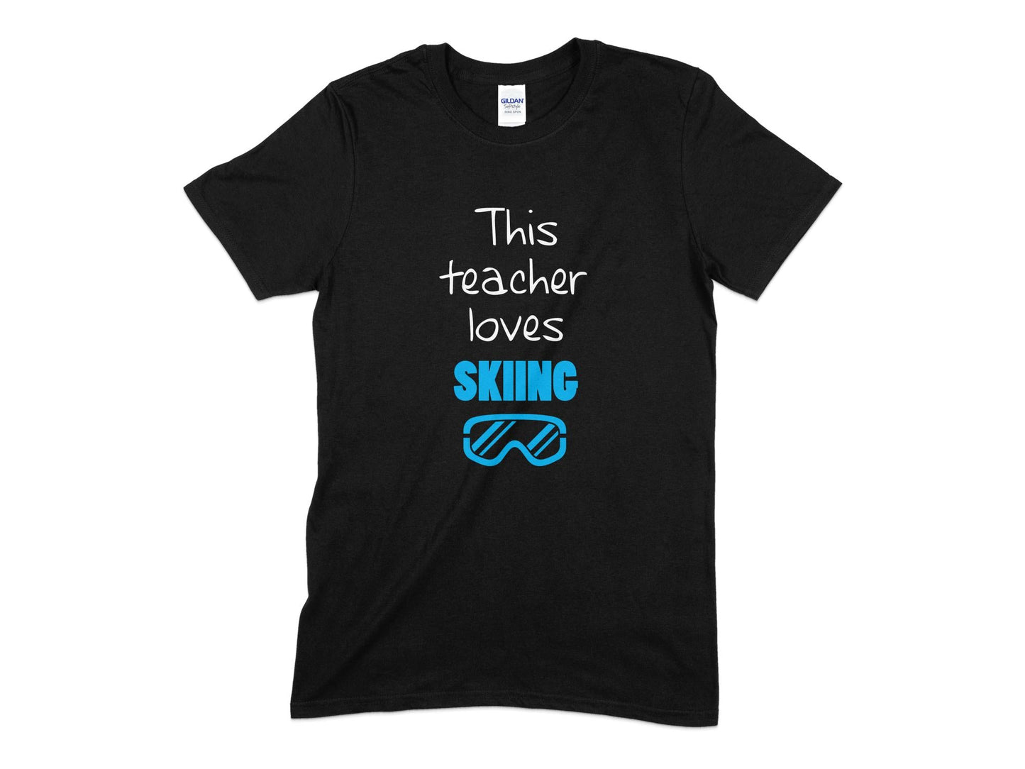 this teacher loves skiing t-shirt - Premium t-shirt from MyDesigns - Just $17.95! Shop now at Lees Krazy Teez