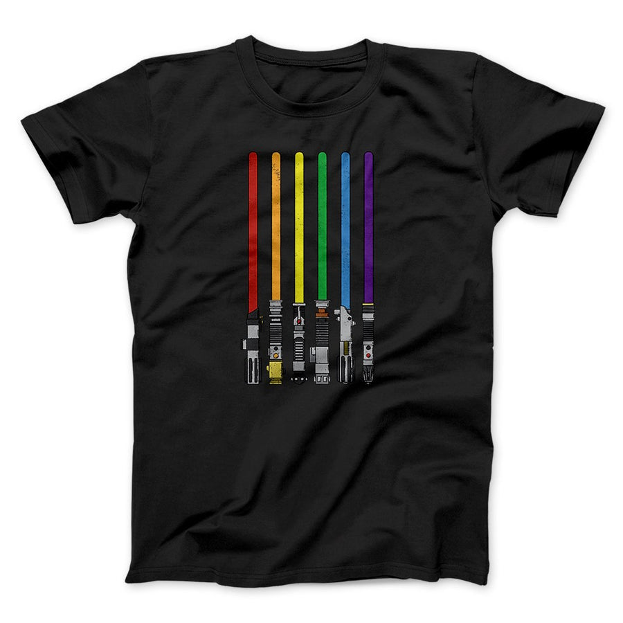 Rainbow swords star wars awesome unisex t-shirt - Premium t-shirt from MyDesigns - Just $16.95! Shop now at Lees Krazy Teez