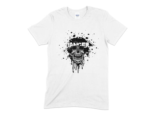 grunge skull danger awesome mens t-shirt - Premium t-shirt from MyDesigns - Just $18.95! Shop now at Lees Krazy Teez
