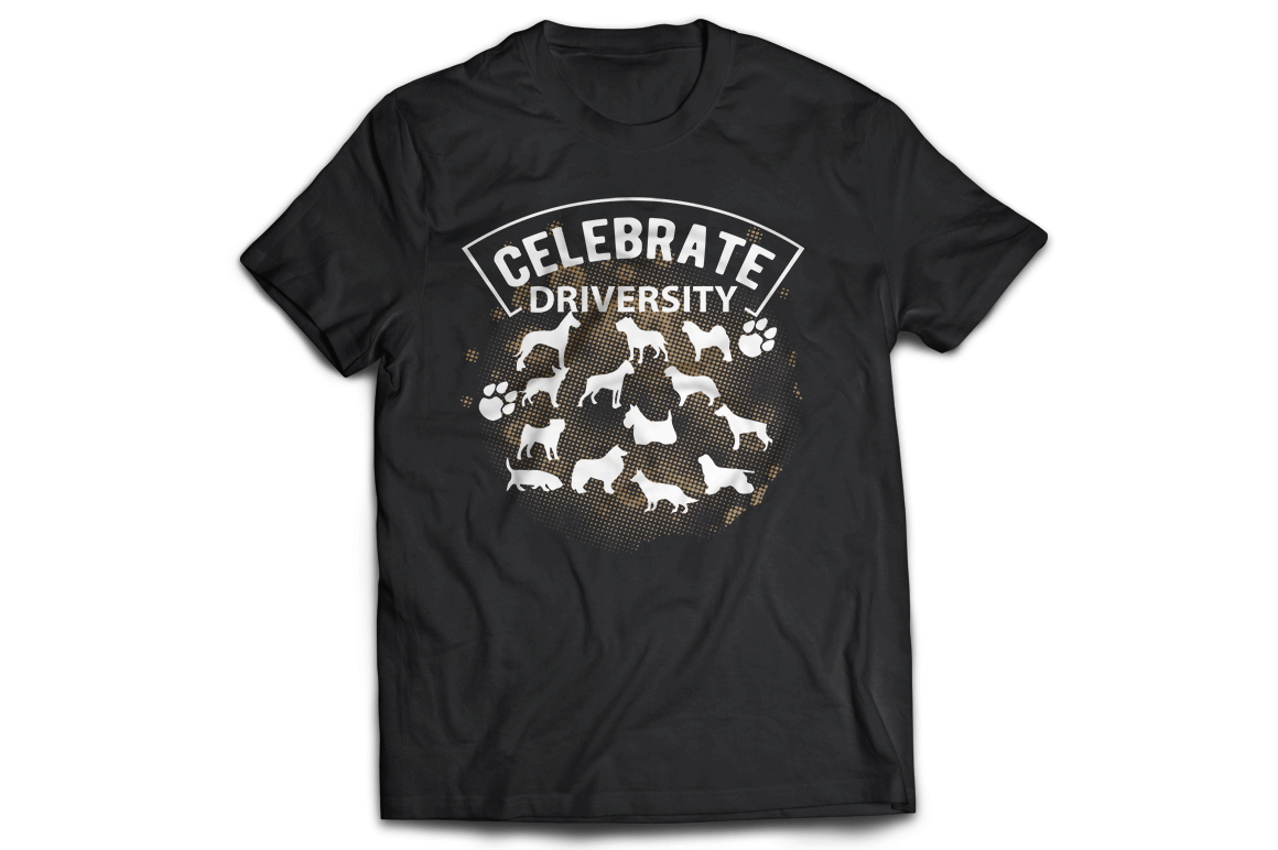 Celebrate driversity animal dog paw t-shirt - Premium t-shirt from MyDesigns - Just $21.95! Shop now at Lees Krazy Teez