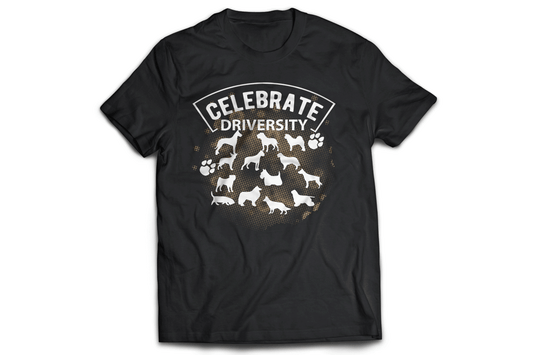 Celebrate driversity animal dog paw t-shirt - Premium t-shirt from MyDesigns - Just $21.95! Shop now at Lees Krazy Teez