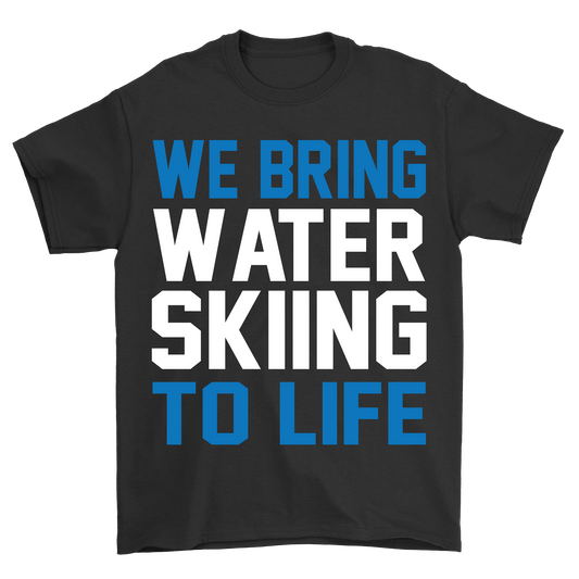 We bring water skiing to life t-shirt - Premium t-shirt from MyDesigns - Just $21.95! Shop now at Lees Krazy Teez