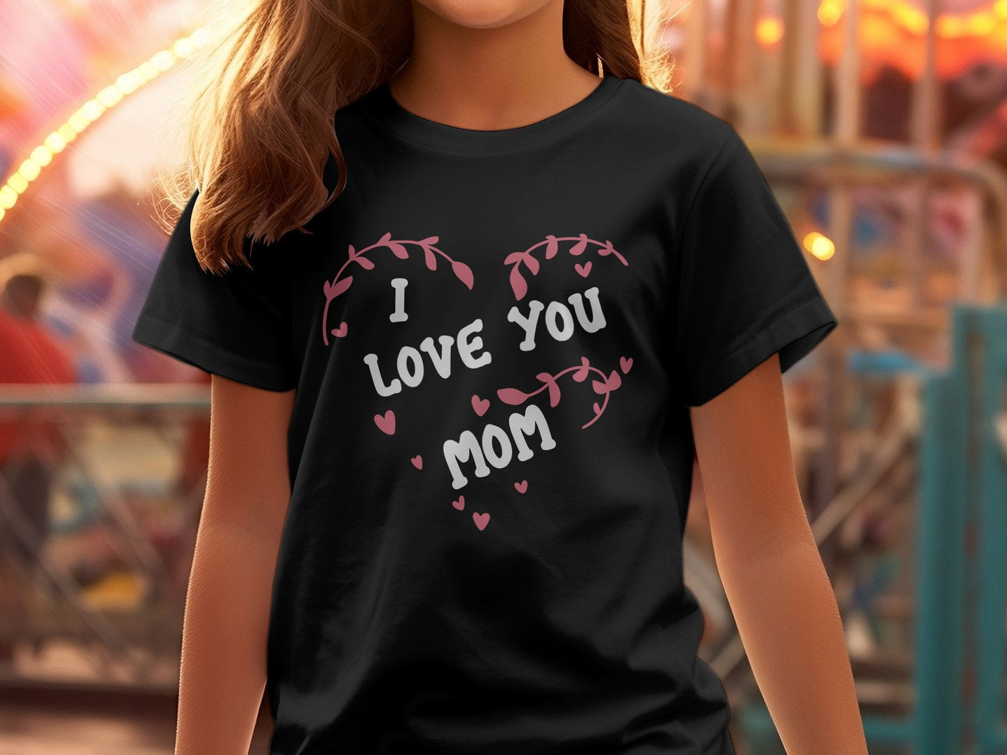 I love you mom mothers day gift Women's tee - Premium t-shirt from MyDesigns - Just $21.95! Shop now at Lees Krazy Teez