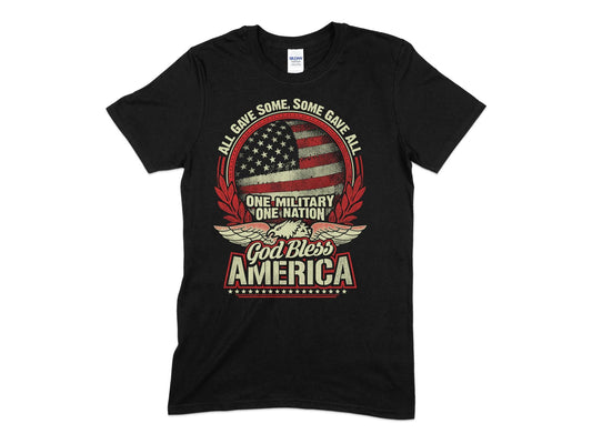 Veteran God Bless America Christian t-shirt - Premium t-shirt from MyDesigns - Just $19.95! Shop now at Lees Krazy Teez