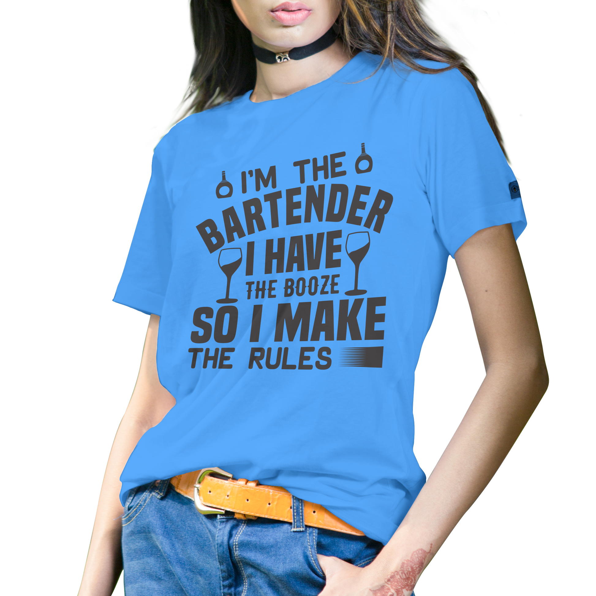 I'm the bartender i have the booze so i make the rules - Premium t-shirt from Lees Krazy Teez - Just $16.95! Shop now at Lees Krazy Teez