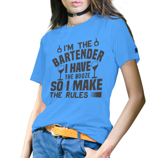 I'm the bartender i have the booze so i make the rules - Premium t-shirt from Lees Krazy Teez - Just $16.95! Shop now at Lees Krazy Teez