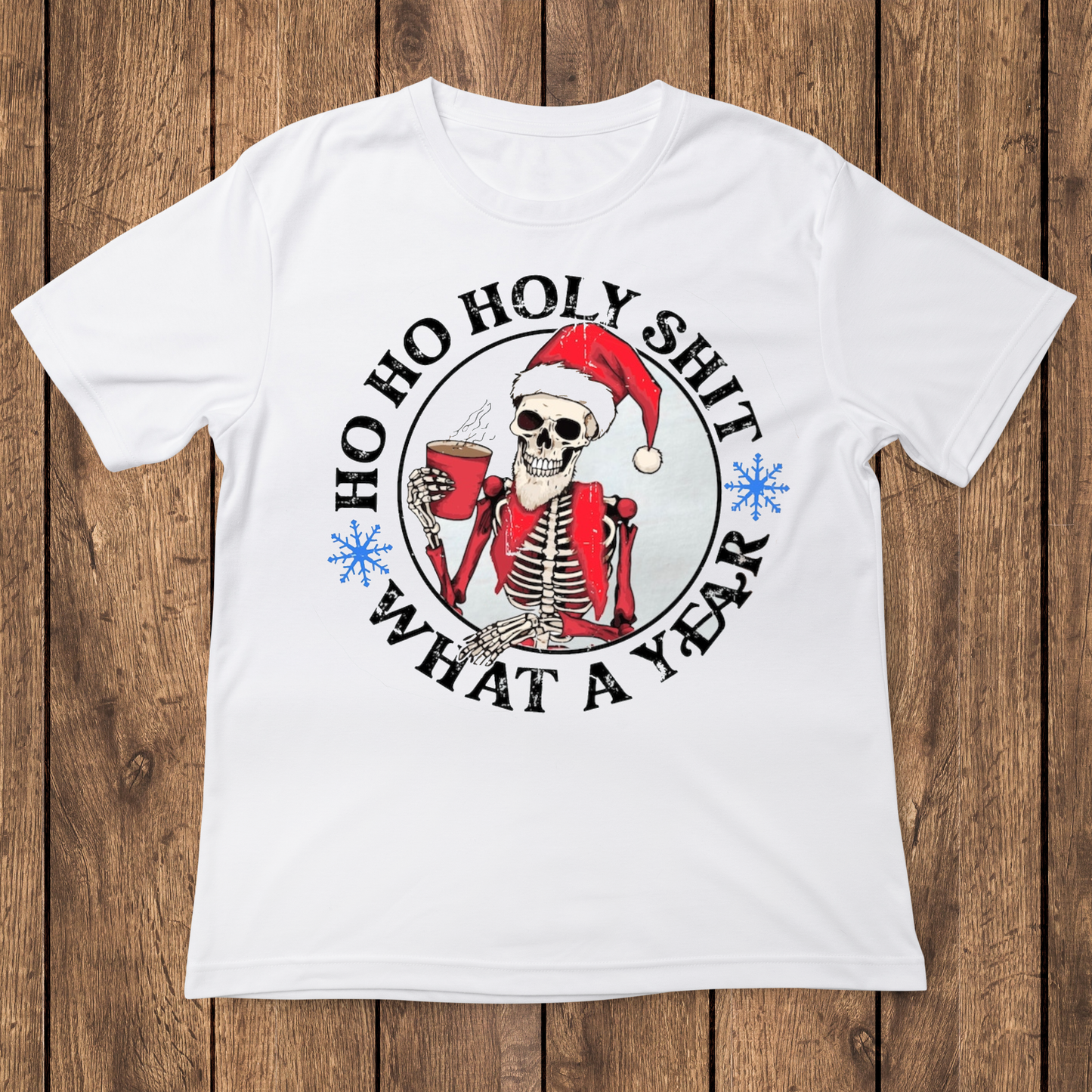 Ho ho holy shit what a year Women's Christmas tee - Premium t-shirt from MyDesigns - Just $16.95! Shop now at Lees Krazy Teez