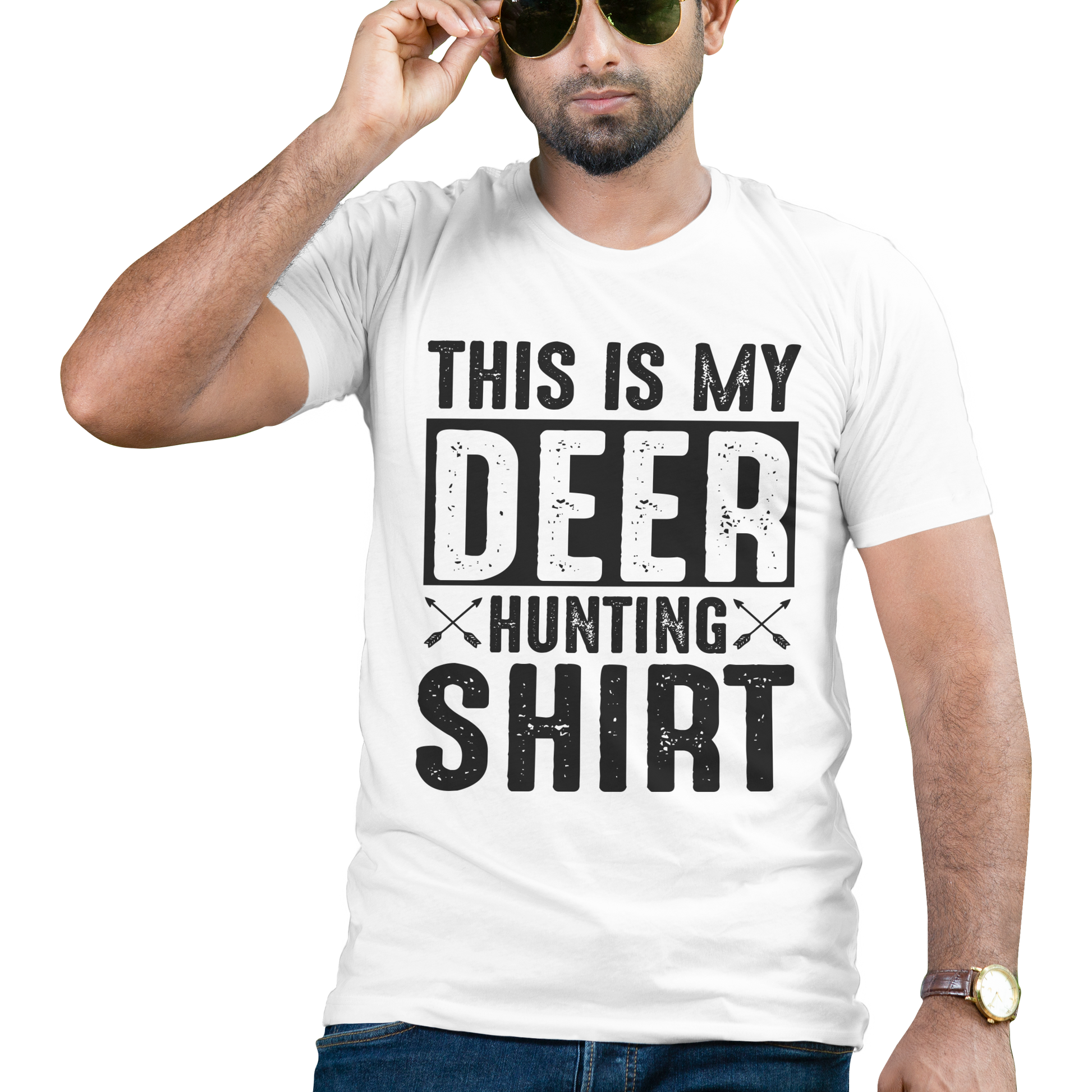 This is my deer hunting shirt t-shirt - Premium t-shirt from MyDesigns - Just $19.95! Shop now at Lees Krazy Teez