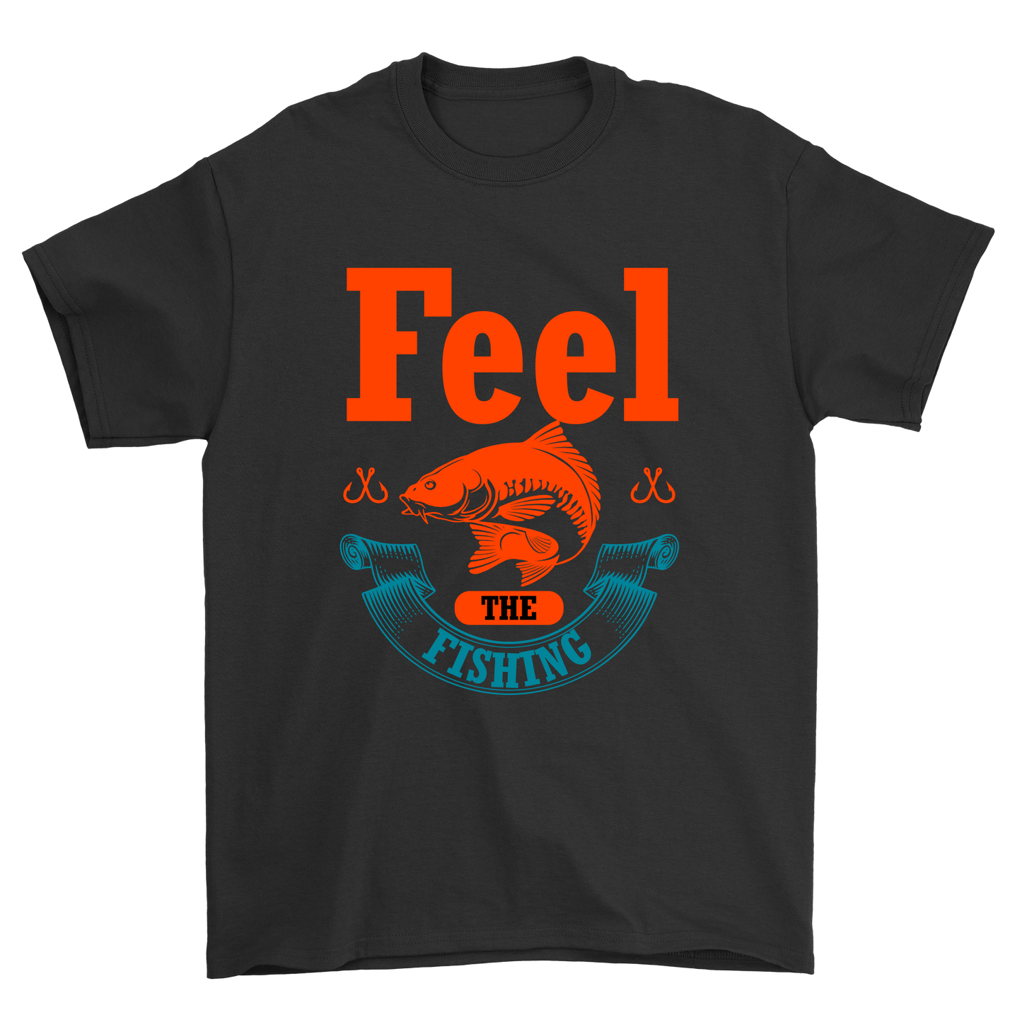 Feel The Fishing sports Men's t-shirt - Premium t-shirt from MyDesigns - Just $19.95! Shop now at Lees Krazy Teez