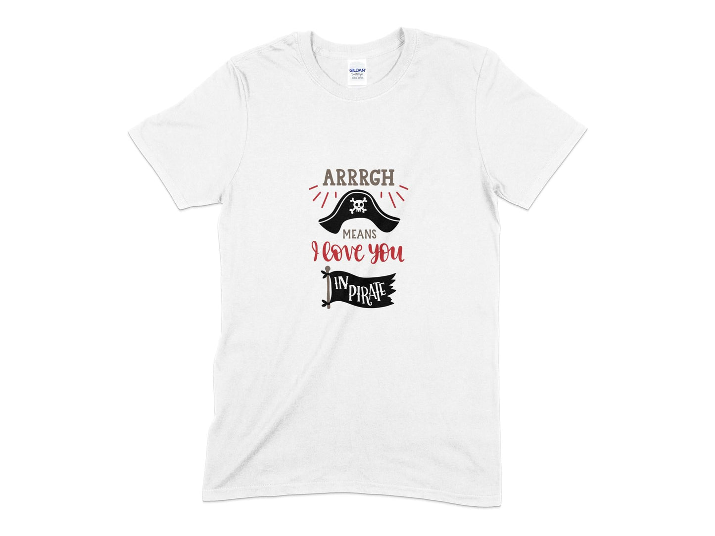 Arrgh means i love you in pirate Mens womens unisex t-shirt - Premium t-shirt from MyDesigns - Just $19.95! Shop now at Lees Krazy Teez