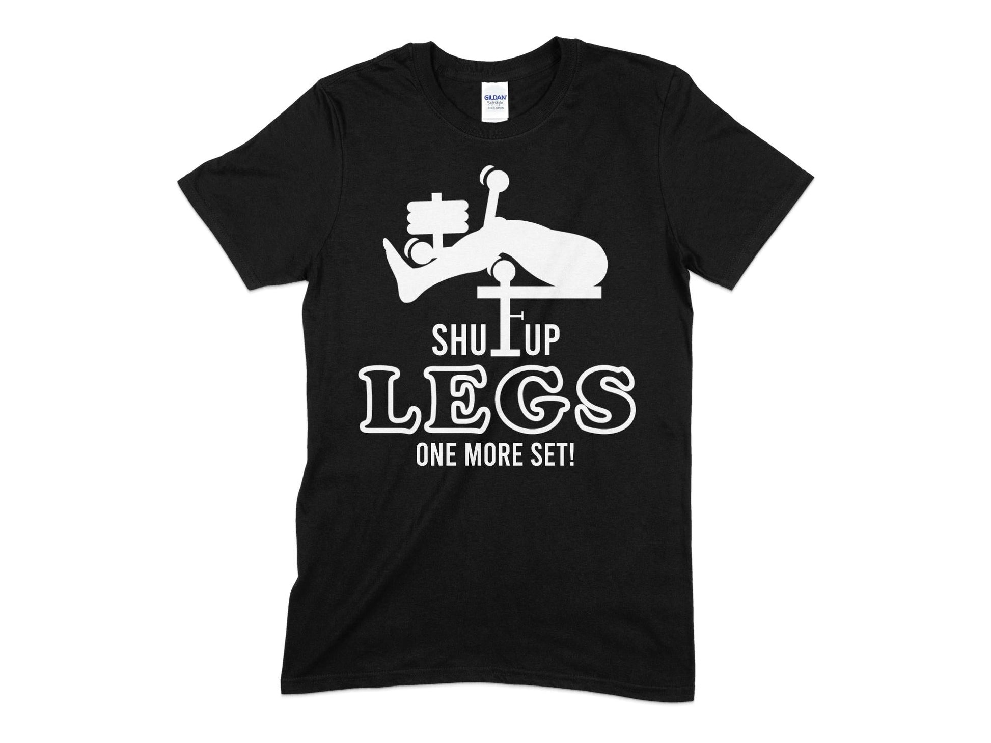Shut up legs one more set exercise bodybuilding t-shirt - Premium t-shirt from MyDesigns - Just $21.95! Shop now at Lees Krazy Teez