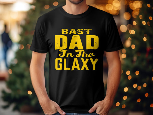 Best Dad in the Glaxy awesome Men's tee - Premium t-shirt from MyDesigns - Just $19.95! Shop now at Lees Krazy Teez
