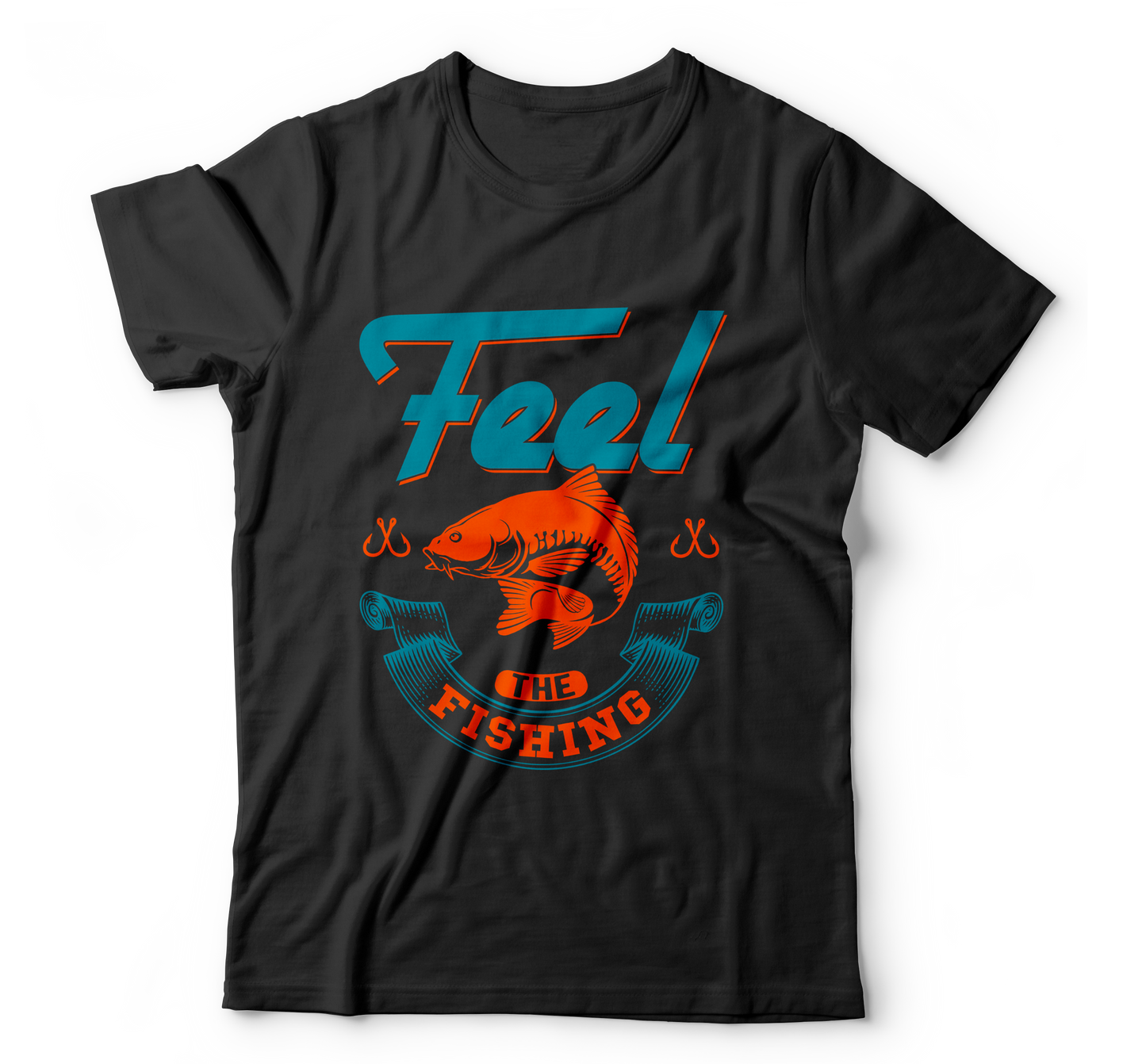 feel the fishing t-shirt - Premium t-shirt from MyDesigns - Just $21.95! Shop now at Lees Krazy Teez