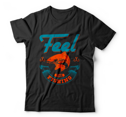 feel the fishing t-shirt - Premium t-shirt from MyDesigns - Just $21.95! Shop now at Lees Krazy Teez