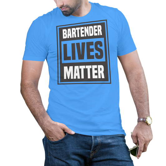 Bartender lives matter funny Men's drinking t-shirt - Premium t-shirt from Lees Krazy Teez - Just $16.95! Shop now at Lees Krazy Teez