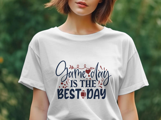 Game day is the best day Women's Ladies t-shirt - Premium t-shirt from MyDesigns - Just $19.95! Shop now at Lees Krazy Teez