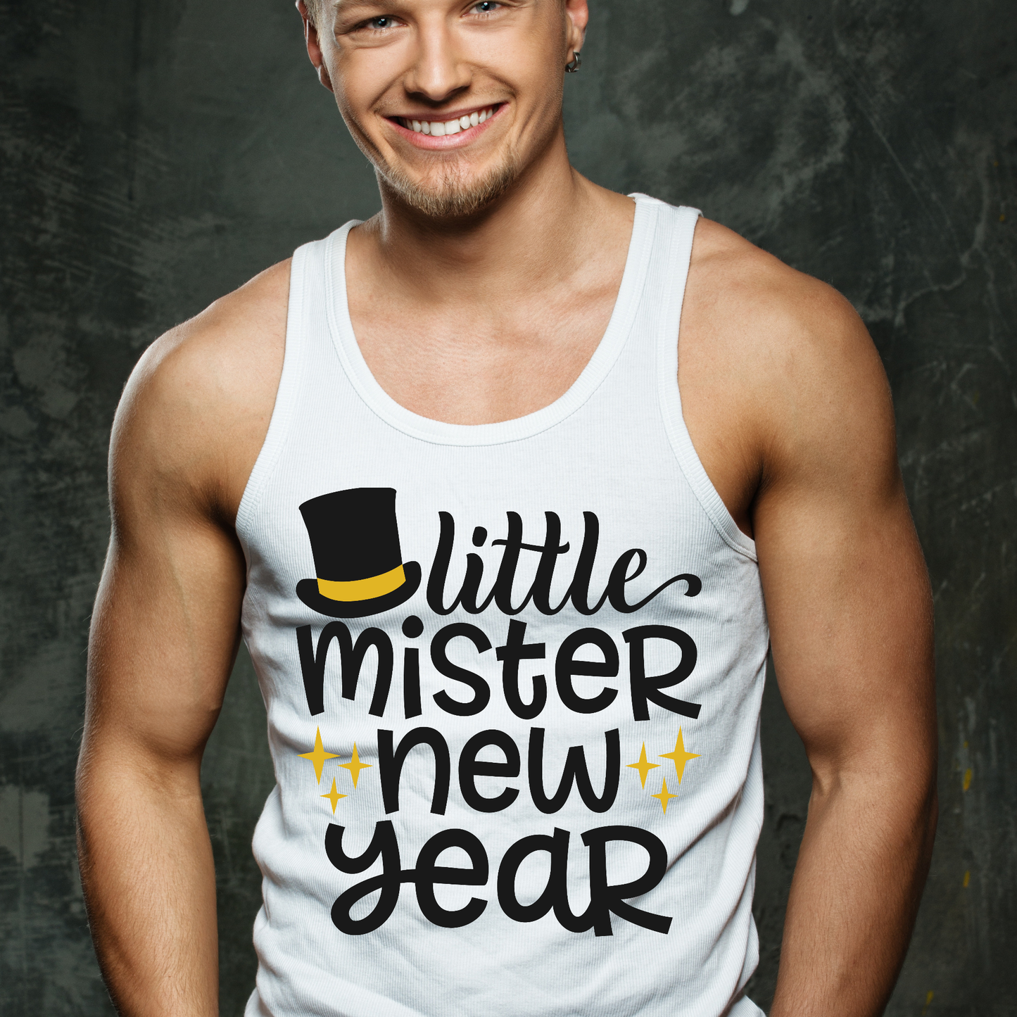 Little mister new year Men's new years eve Men's tank top - Premium t-shirt from MyDesigns - Just $21! Shop now at Lees Krazy Teez