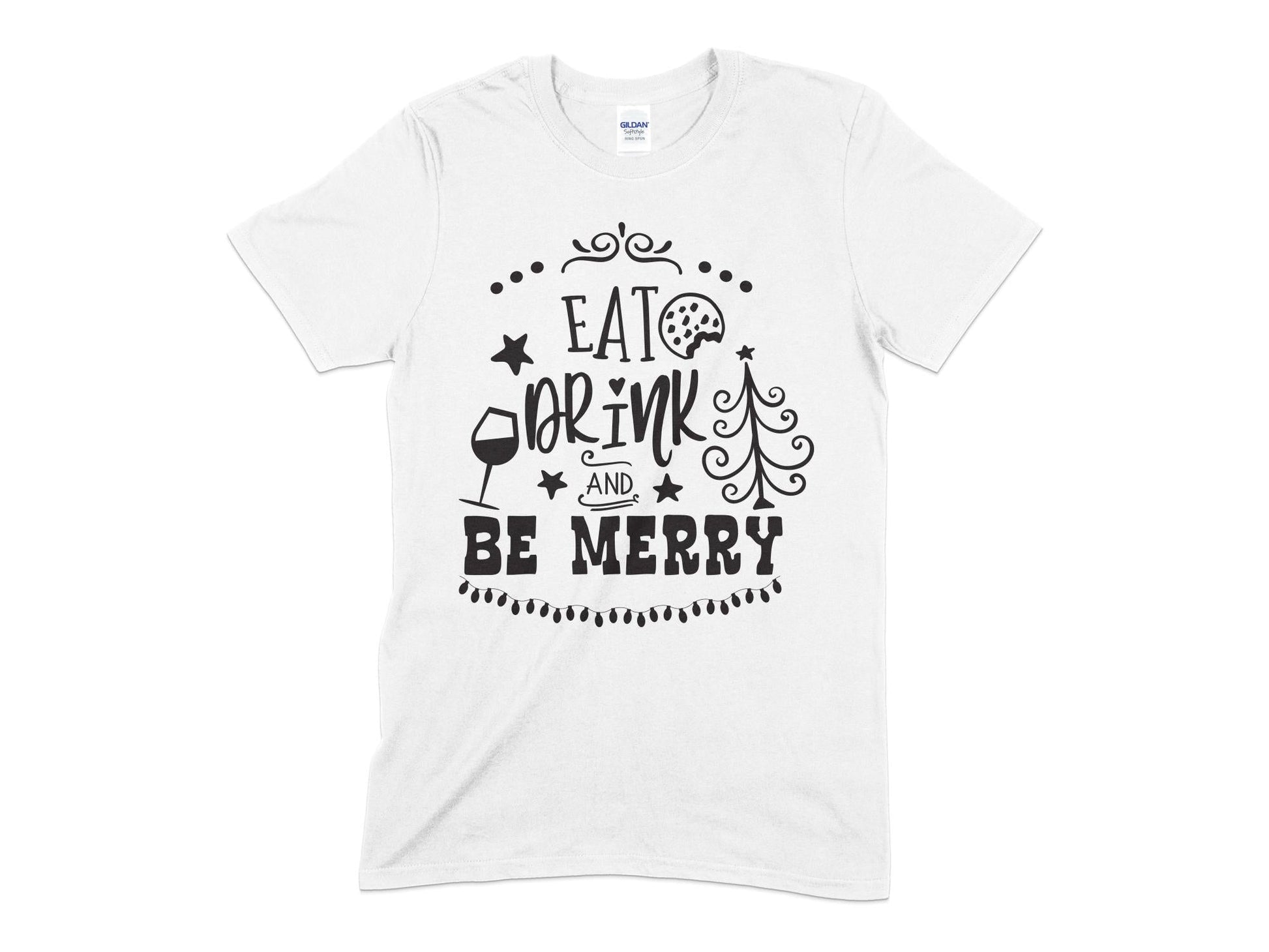 Eat Drink and Be Merry t-shirt - Premium t-shirt from MyDesigns - Just $18.95! Shop now at Lees Krazy Teez