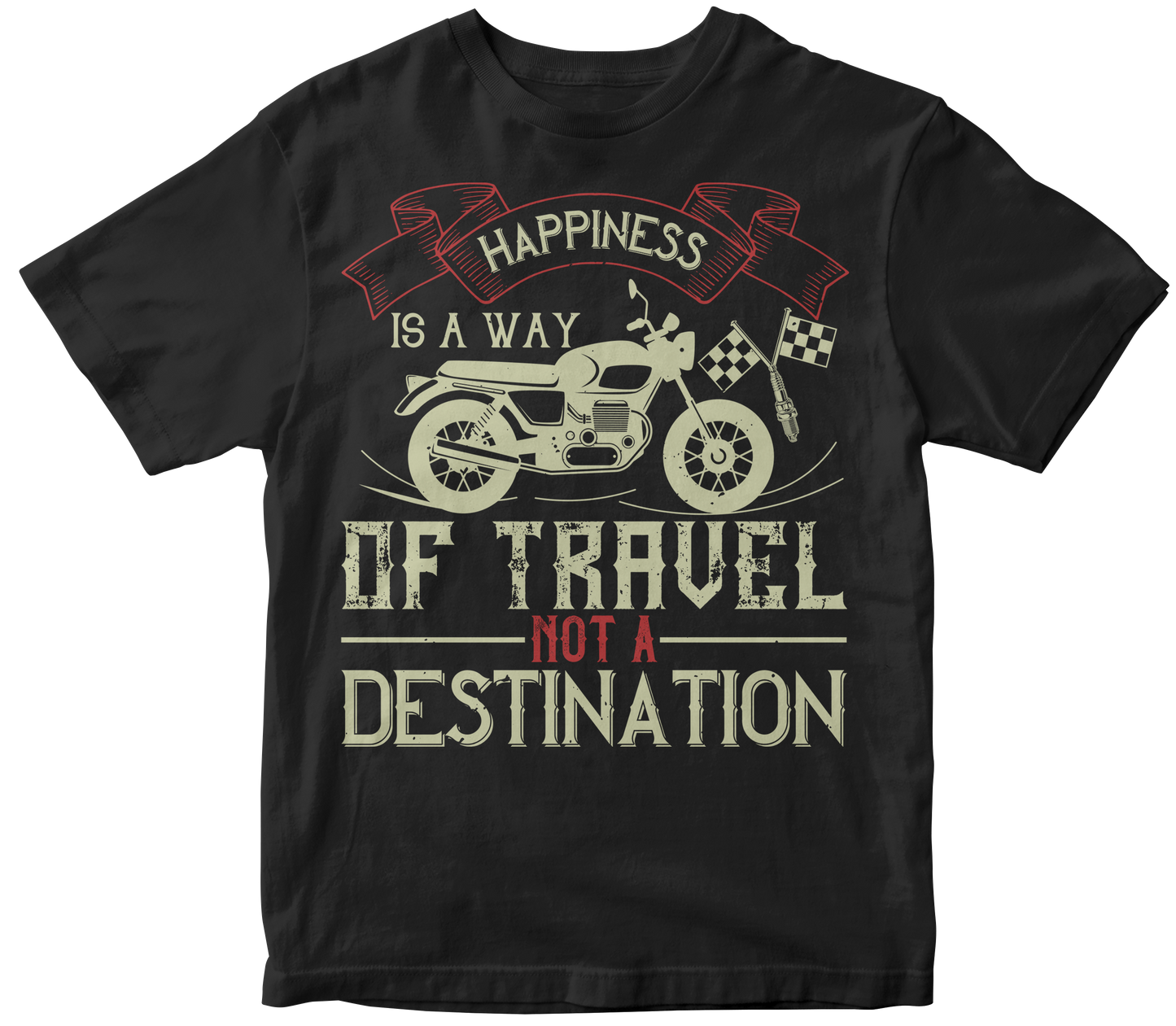 happiness is away of travel not a destination t-shirt - Premium t-shirt from MyDesigns - Just $19.95! Shop now at Lees Krazy Teez