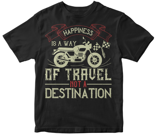 happiness is away of travel not a destination t-shirt - Premium t-shirt from MyDesigns - Just $19.95! Shop now at Lees Krazy Teez