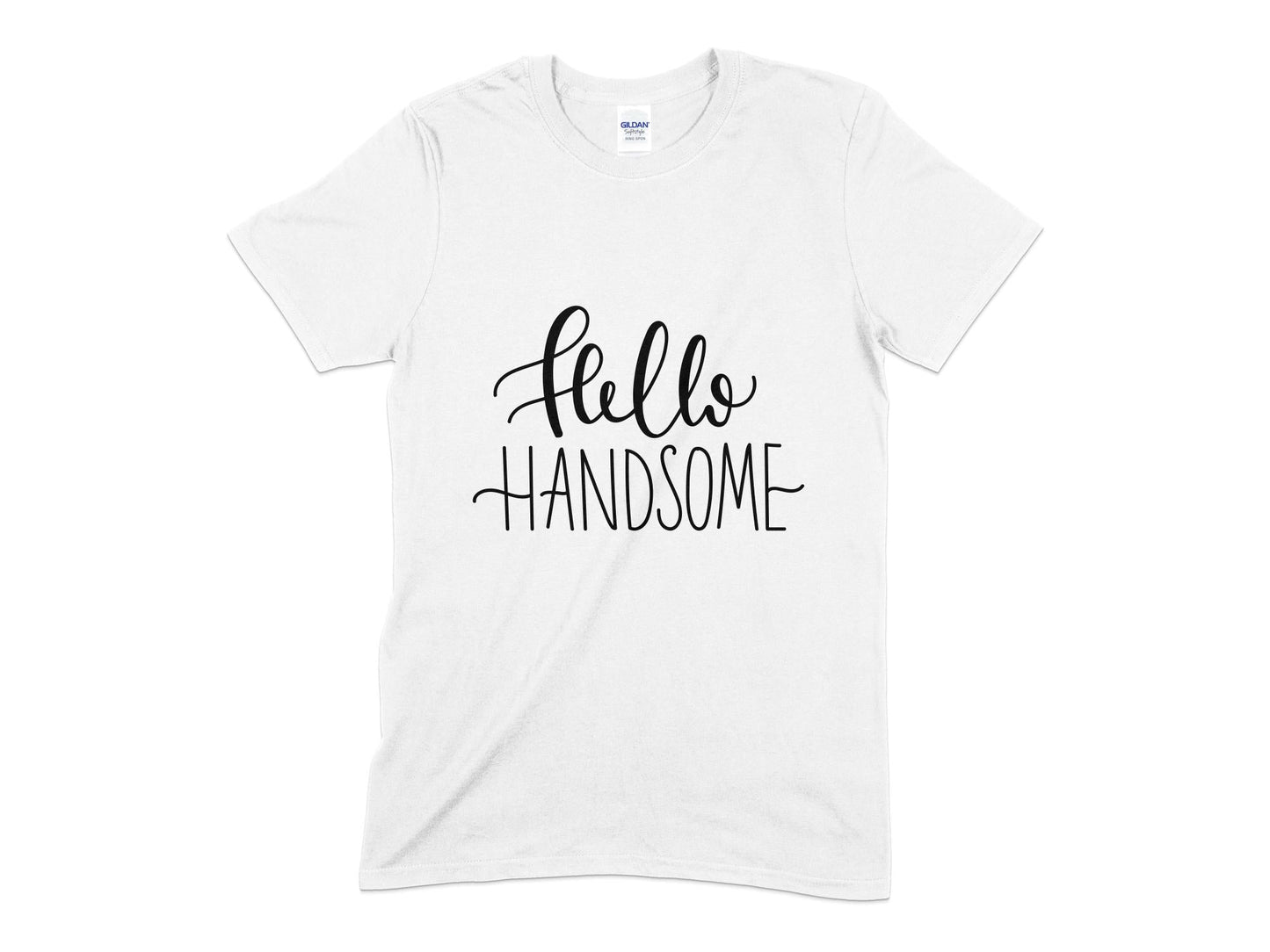 Hello handsome womens t-shirt - Premium t-shirt from MyDesigns - Just $19.95! Shop now at Lees Krazy Teez