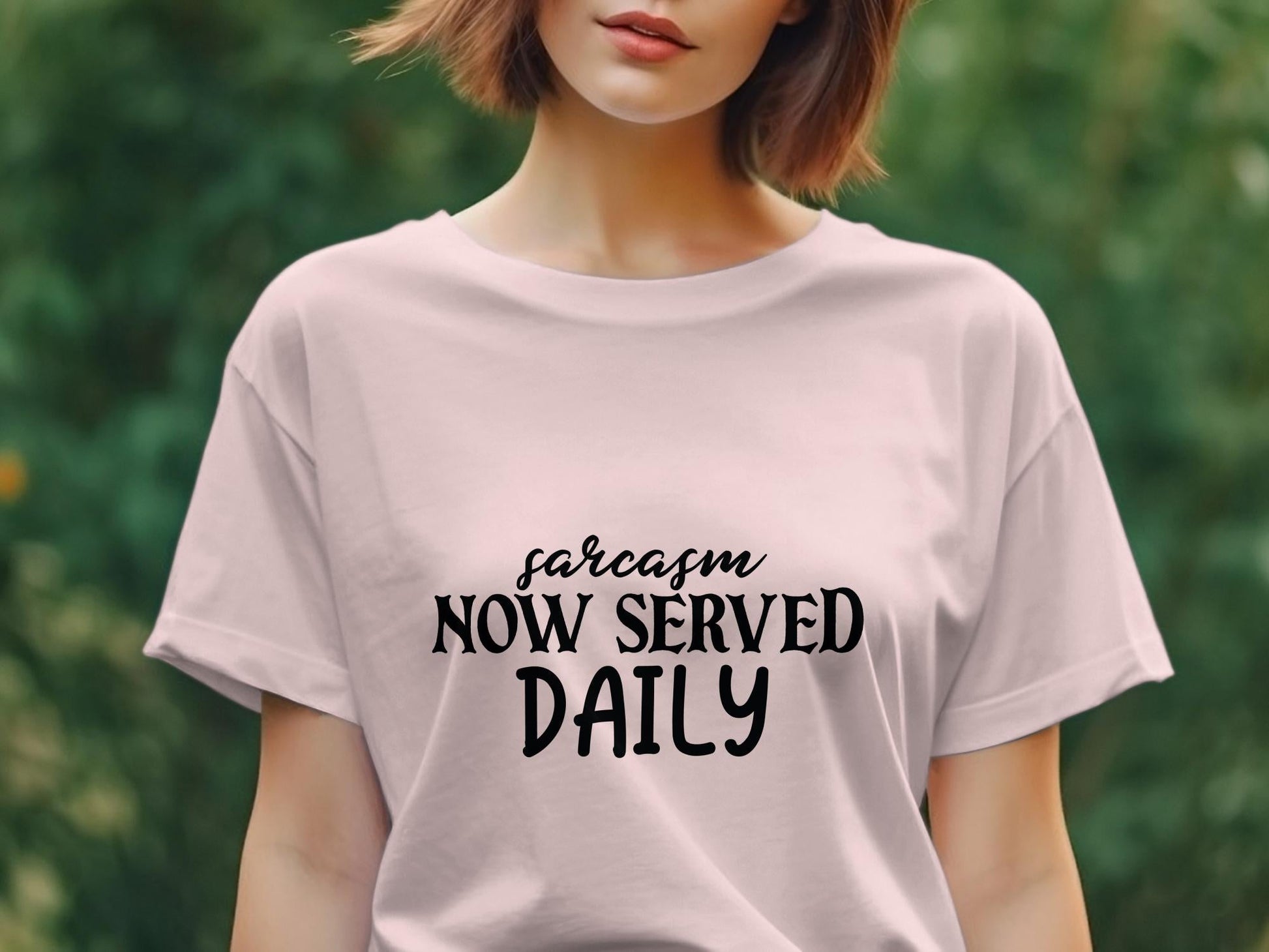 sarcasm now served daily awesome Women's t-shirt - Premium t-shirt from MyDesigns - Just $19.95! Shop now at Lees Krazy Teez