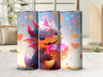 Cute monster hearts tumbler wrap 20oz skinny tumbler - Premium tumbler from MyDesigns - Just $26.95! Shop now at Lees Krazy Teez