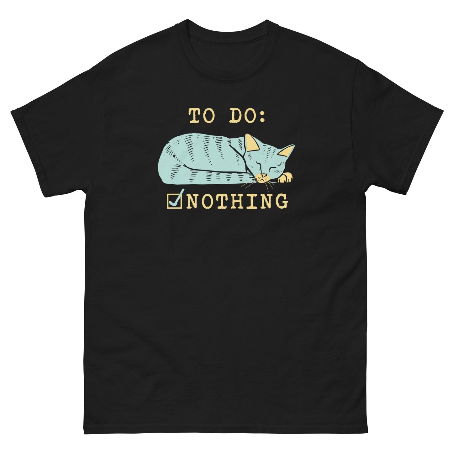 To do nothing cat funny kitten lazy unisex t-shirt - Premium t-shirt from MyDesigns - Just $16.95! Shop now at Lees Krazy Teez