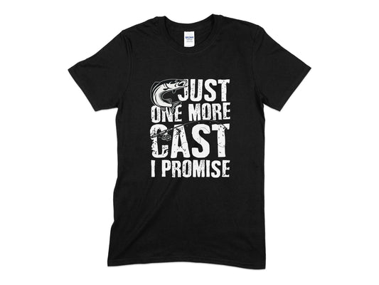 Just one more cast i promise t-shirt - Premium t-shirt from MyDesigns - Just $19.95! Shop now at Lees Krazy Teez