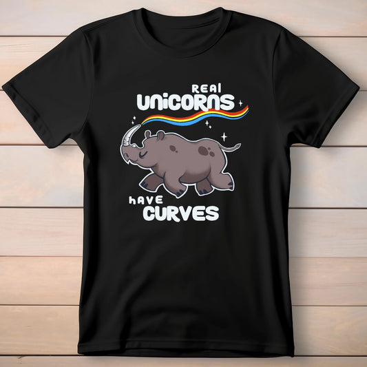 Real unicorns have curves funny cute Women's t-shirt - Premium t-shirt from MyDesigns - Just $19.95! Shop now at Lees Krazy Teez