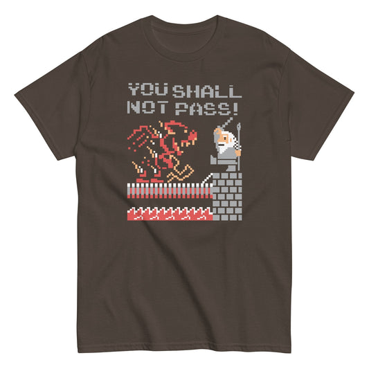 You shall not pass funny Mario Bowser gamer t-shirt - Premium t-shirt from MyDesigns - Just $19.95! Shop now at Lees Krazy Teez