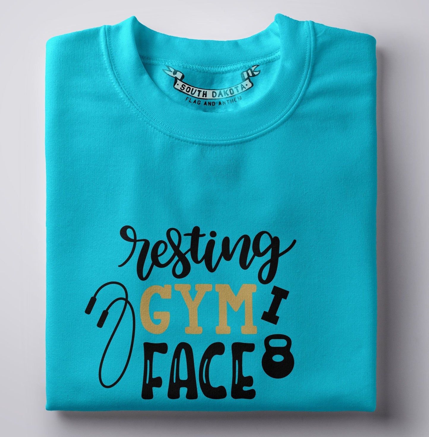 Resting gym face exercise gym unisex t-shirt - Premium t-shirt from Lees Krazy Teez - Just $16.95! Shop now at Lees Krazy Teez