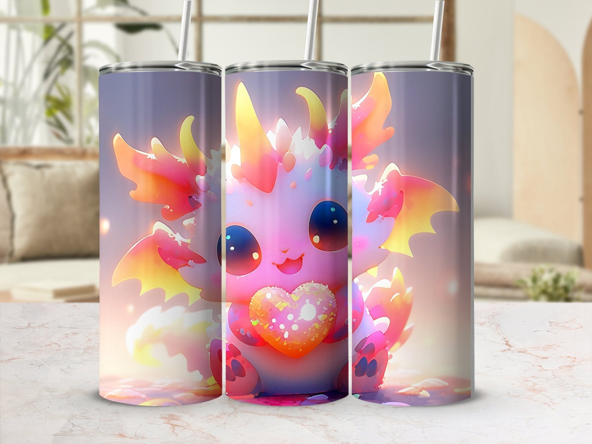 Cute monster demon tumbler wrap 20oz skinny tumbler - Premium tumbler from MyDesigns - Just $26.95! Shop now at Lees Krazy Teez