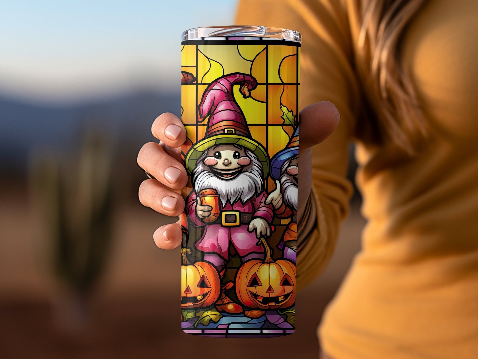 3d gnome pumpkin art 20oz tumbler awesome wrap - Premium tumbler from MyDesigns - Just $29.95! Shop now at Lees Krazy Teez