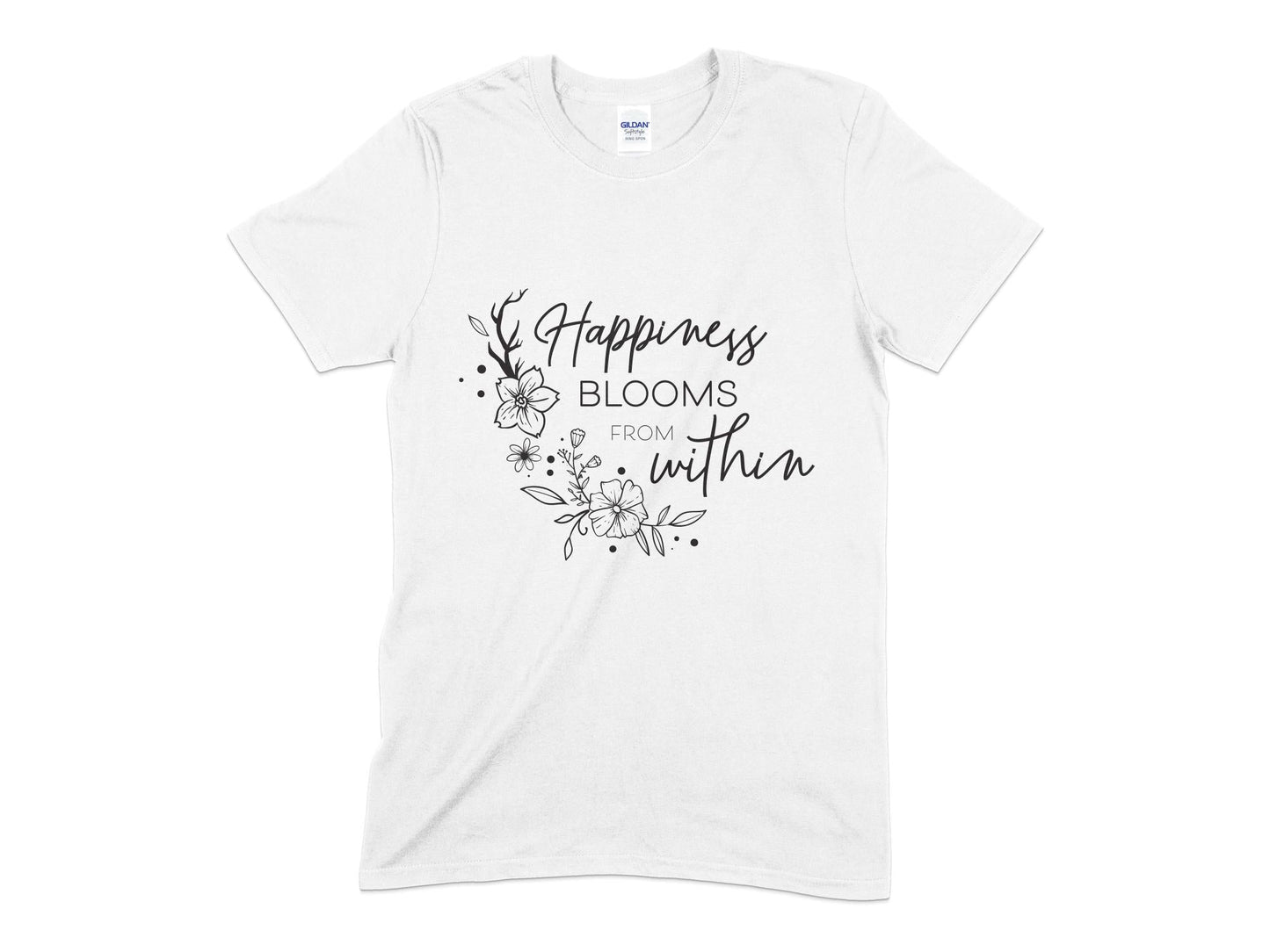 Happiness blooms from within t-shirt - Premium t-shirt from MyDesigns - Just $21! Shop now at Lees Krazy Teez