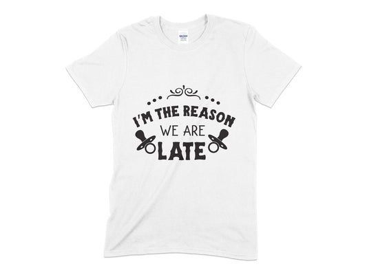 I am the reason we are late t-shirt - Premium t-shirt from MyDesigns - Just $18.95! Shop now at Lees Krazy Teez