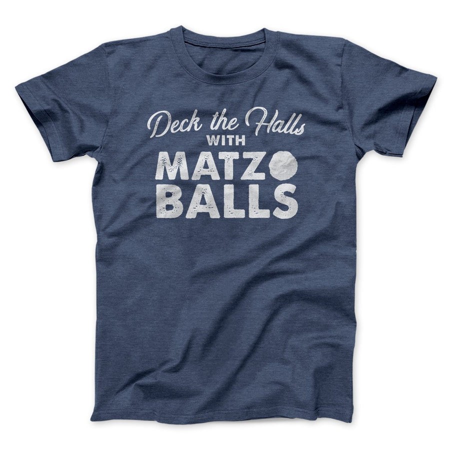 Deck the halls with matzo balls hanukkah t-shirt - Premium t-shirt from Lees Krazy Teez - Just $16.95! Shop now at Lees Krazy Teez