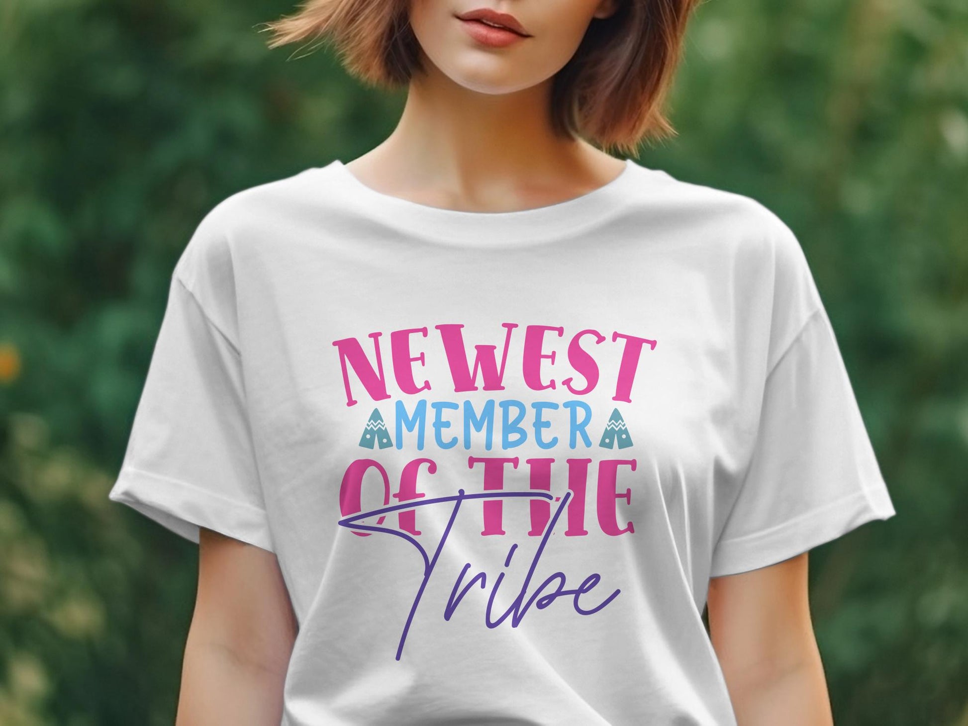 newest member of the tribe Women's awesome t-shirt - Premium t-shirt from MyDesigns - Just $21.95! Shop now at Lees Krazy Teez