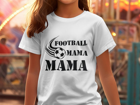 Football mama mama Women's tee shirt - Premium t-shirt from MyDesigns - Just $19.95! Shop now at Lees Krazy Teez