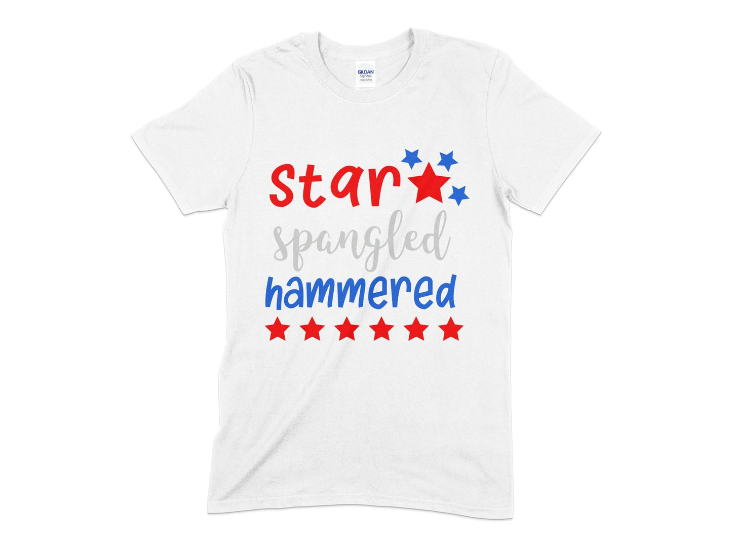 Star Spangled Hammered 4th of July 2024 t-shirt - Premium t-shirt from MyDesigns - Just $19.95! Shop now at Lees Krazy Teez
