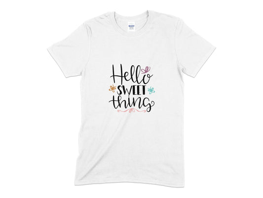 Hello Sweet Thing t-shirt - Premium t-shirt from MyDesigns - Just $19.95! Shop now at Lees Krazy Teez