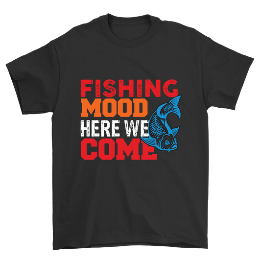 Fishing mood here we come Men's fishinig t-shirt - Premium t-shirt from MyDesigns - Just $19.95! Shop now at Lees Krazy Teez