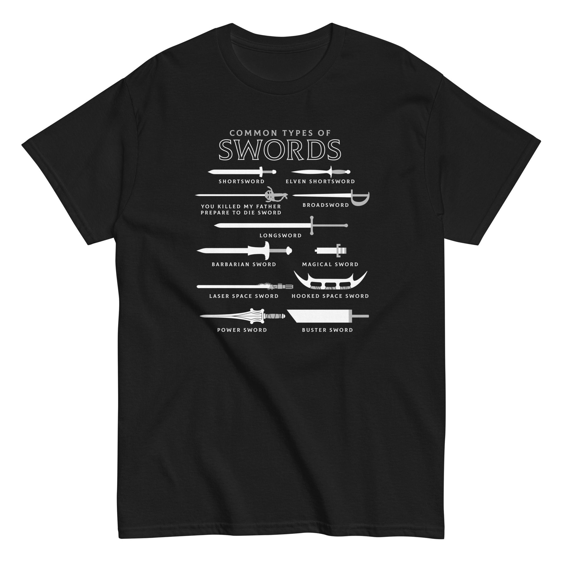 Common types of swords awesome Men's t-shirt - Premium t-shirt from MyDesigns - Just $19.95! Shop now at Lees Krazy Teez