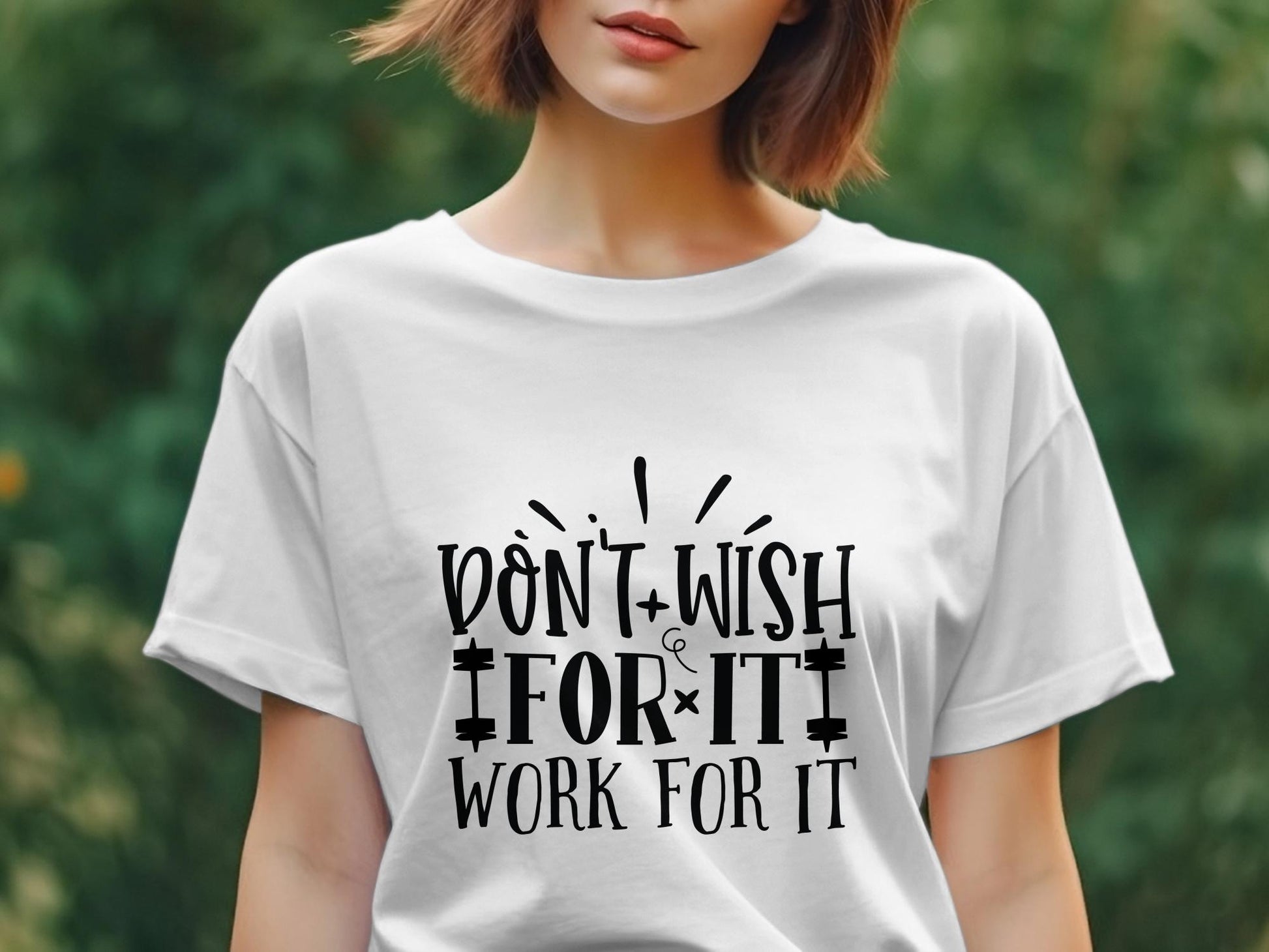 don't wish for it work for it Women's Ladies t-shirt - Premium t-shirt from MyDesigns - Just $19.95! Shop now at Lees Krazy Teez