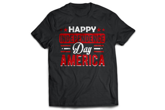 Happy independence day America Men's Women's Unisex t-shirt - Premium t-shirt from MyDesigns - Just $19.95! Shop now at Lees Krazy Teez