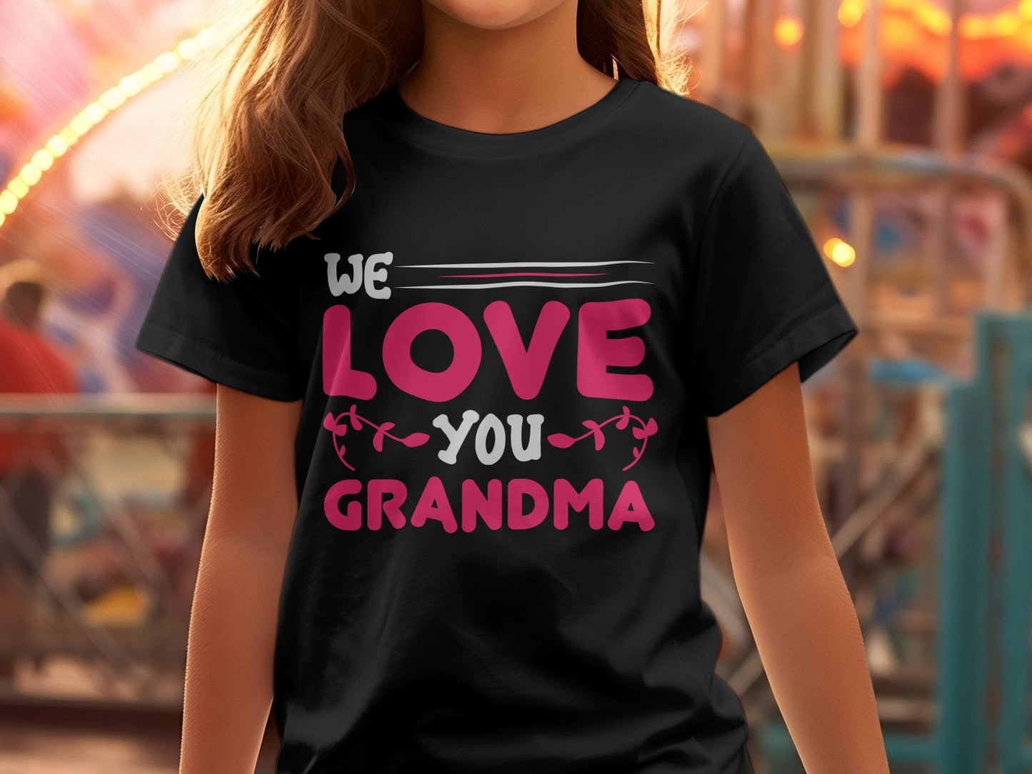 We love you Grandma Women's awesome tee T-Shirt - Premium t-shirt from MyDesigns - Just $19.95! Shop now at Lees Krazy Teez