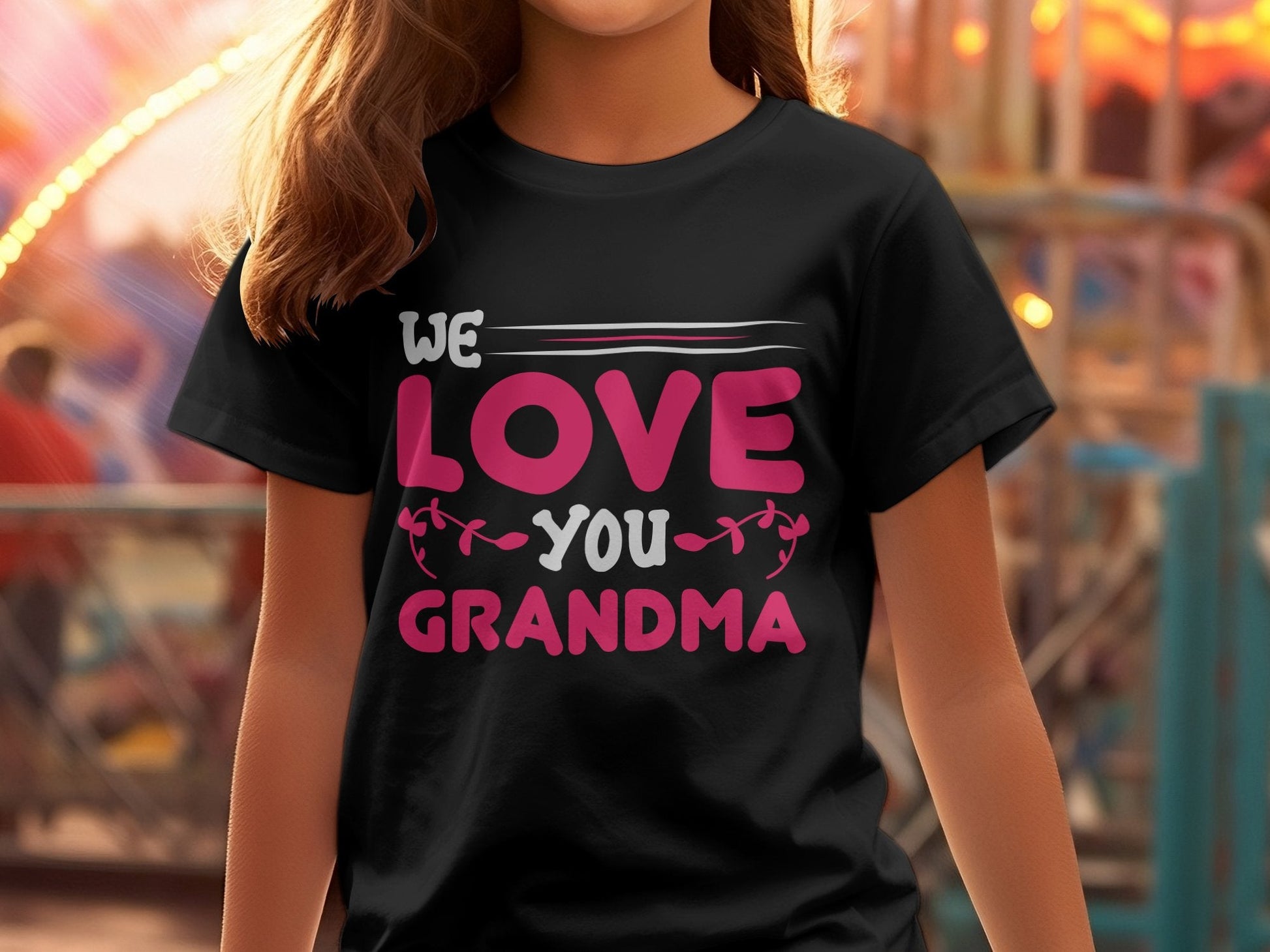 We love you Grandma Women's awesome tee T-Shirt - Premium t-shirt from MyDesigns - Just $19.95! Shop now at Lees Krazy Teez