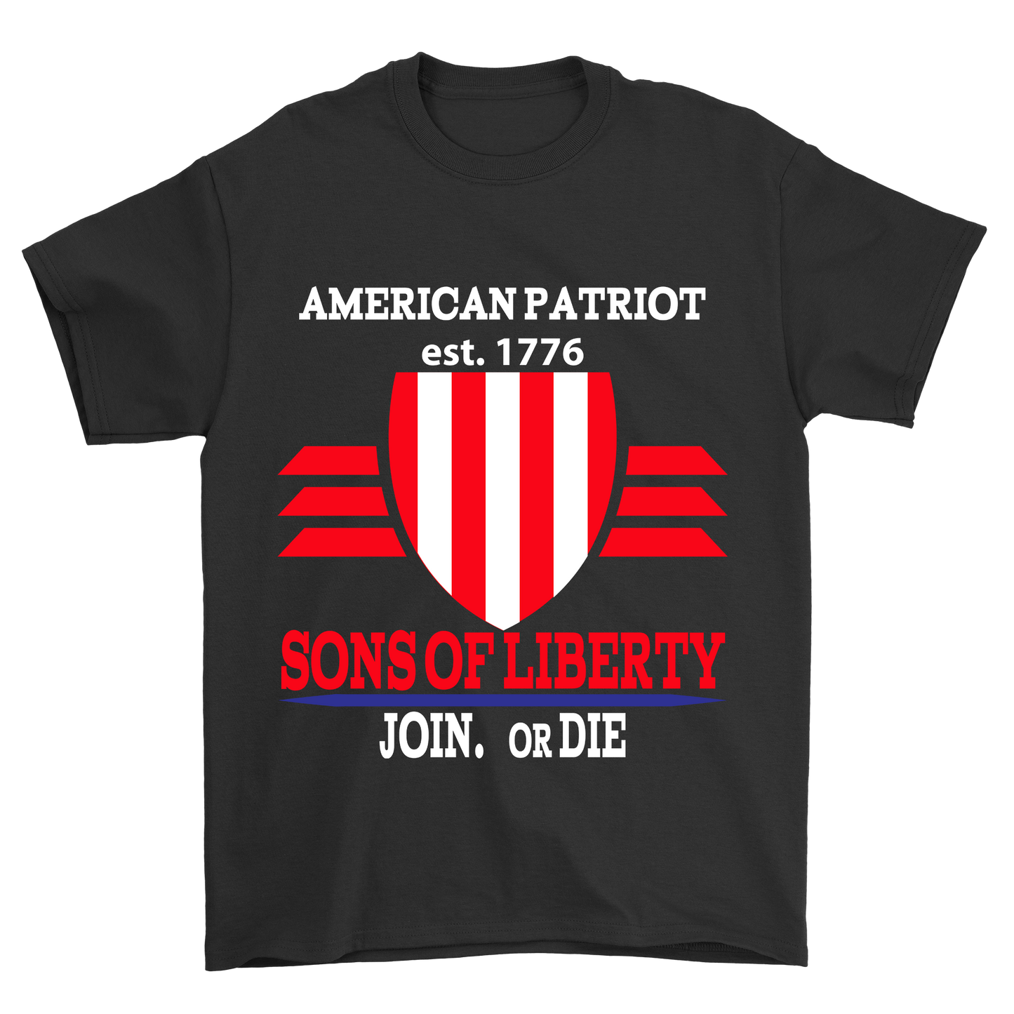American Patriot est 1776 sons f liberty join or die t-shirt - Premium t-shirt from MyDesigns - Just $21.95! Shop now at Lees Krazy Teez