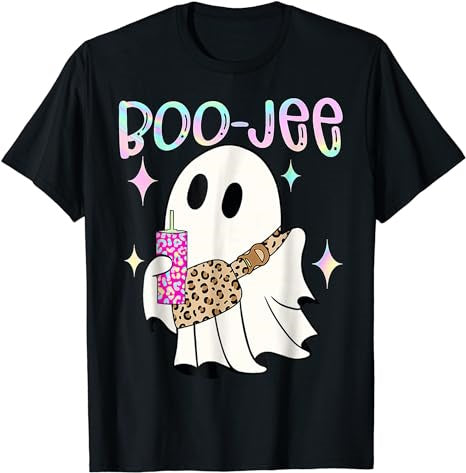 Cute Boo Ghost Spooky Funny Halloween Costume Boujee Boo Jee T-Shirt - Premium t-shirt from MyDesigns - Just $19.95! Shop now at Lees Krazy Teez