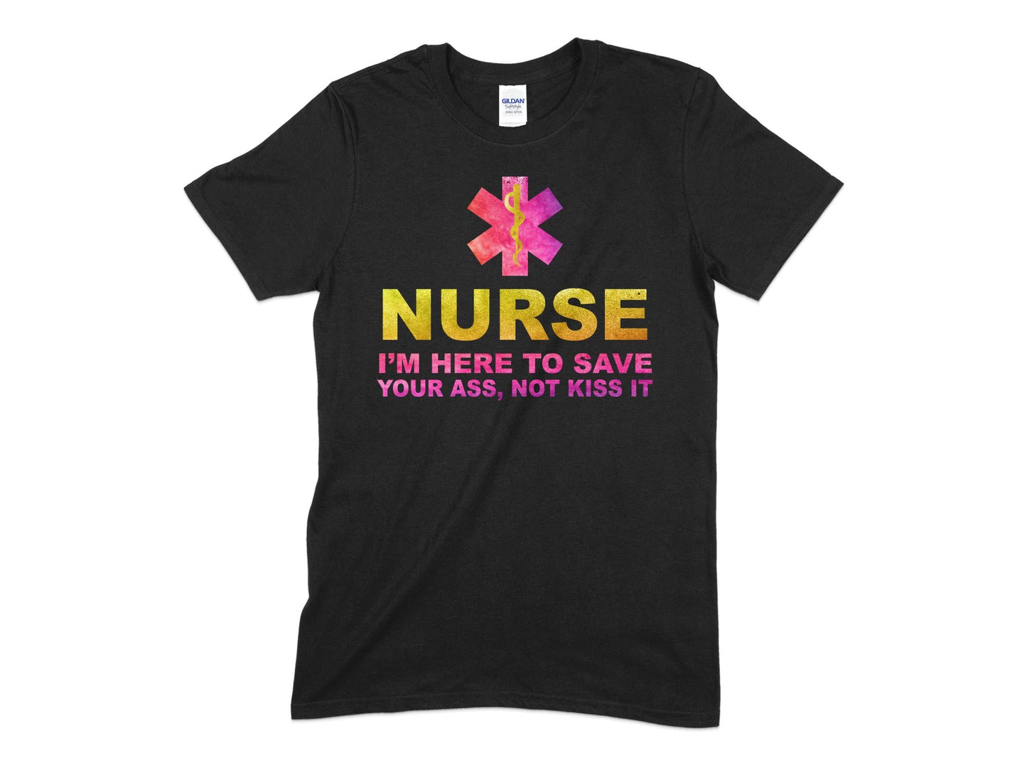 Nurse im here to save your ass not kiss it ladies tee - Premium t-shirt from MyDesigns - Just $19.95! Shop now at Lees Krazy Teez